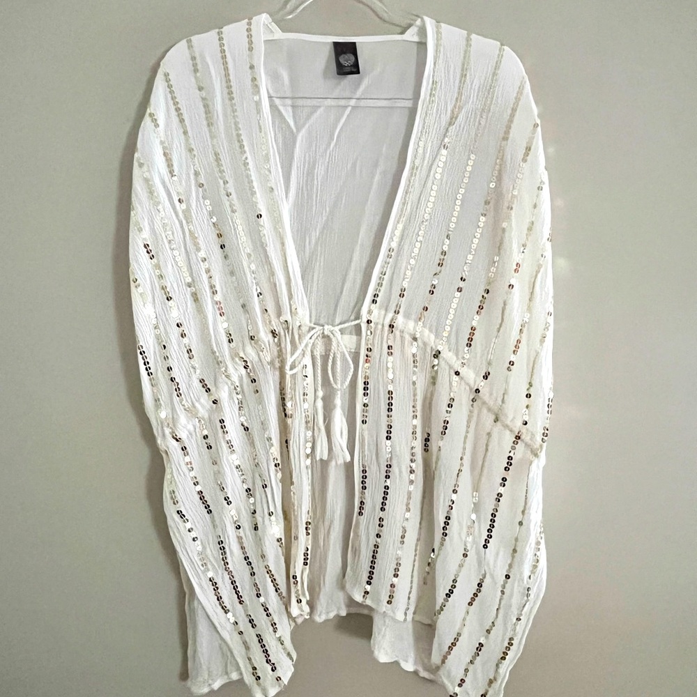 VINCE CAMUTO | os | Sequin Gauze